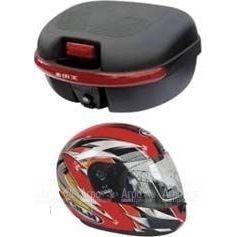 Комплект H2 (Кофр из мягкого (РР) пластика + 1 шлем-интеграл внутри) в Архангельске