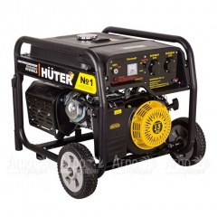 Бензиновый генератор Huter DY6500LX 5.0 кВт с колёсами и аккумулятором в Архангельске