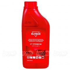 Масло моторное полусинтетическое Elitech 2002.000100 API TC, M/F 3 1 л для 2-х тактных двигателей в Архангельске