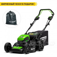 Газонокосилка аккумуляторная GreenWorks GD80LM51SP (без аккумулятора и зарядного устройства) в Архангельске
