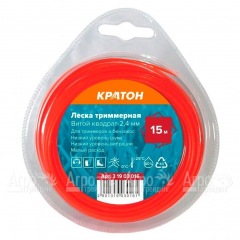 Леска триммерная Кратон Витой квадрат-2.4 мм в Архангельске