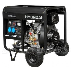 Дизельгенератор Hyundai DHY 8000LE 5,5 кВт + колеса в Архангельске