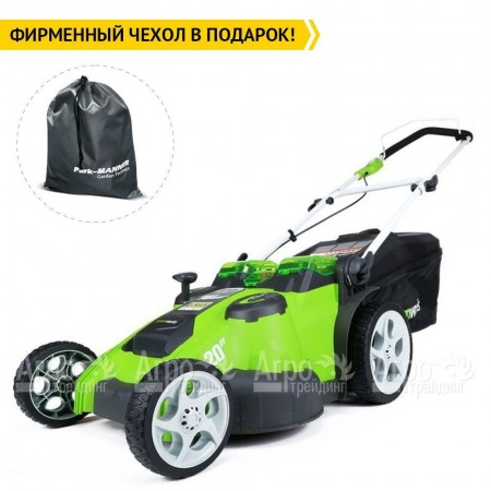 Газонокосилка аккумуляторная GreenWorks G-Max G40LM49DB 40V 49 см Twin Force (без батареи и зарядного устройства) в Архангельске