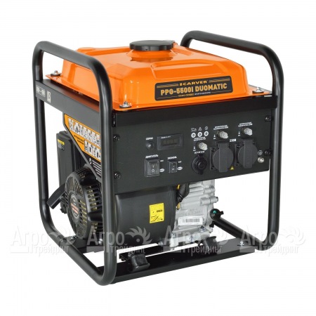 Бензиновый генератор инверторный Carver PPG-5500I Duomatic 4.2 кВт в Архангельске
