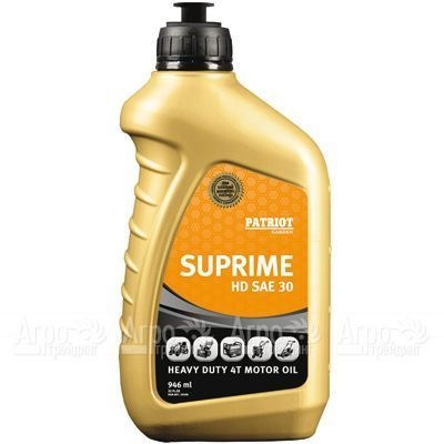 Масло Patriot Supreme HD SAE 30 946 мл для 4-х тактных двигателей в Архангельске