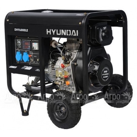 Дизельгенератор Hyundai DHY 6000LE 5 кВт + колеса в Архангельске