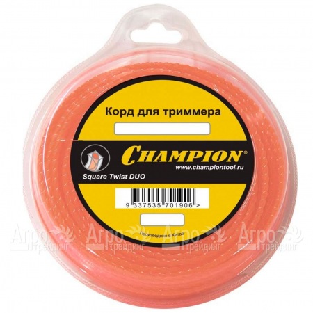 Корд триммерный Champion Square Twist Duo 2.4мм, 44м (витой квадрат)  в Архангельске