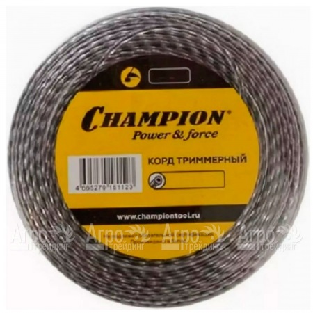Корд триммерный Champion Tri-twist 3.0мм, 50м (витой треугольник)+нож  в Архангельске