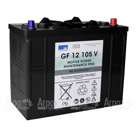 Необслуживаемый тяговый гелевый аккумулятор 12B 105 Ач GF12105V для подметальных машин Lavor  в Архангельске