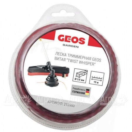 Леска триммерная витая GEOS by Al-Ko Twist Whisper 3.0 мм, 15 м в блистере в Архангельске