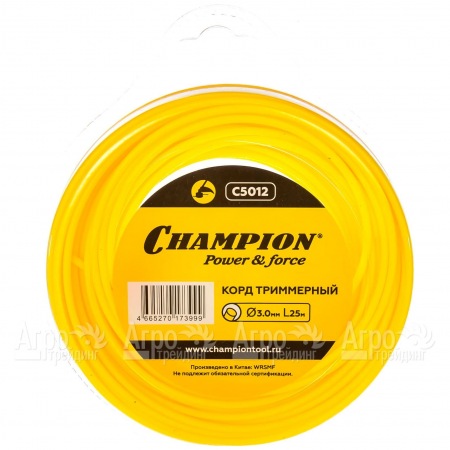 Корд триммерный Champion Round 3.0мм, 25м (круглый)  в Архангельске