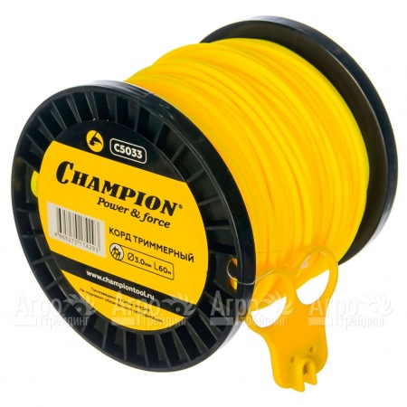Корд триммерный Champion Star 3.0мм, 60м (звезда)+нож  в Архангельске