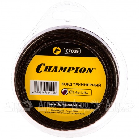 Корд триммерный Champion Magic 2.4мм, 15м (витой квадрат)  в Архангельске