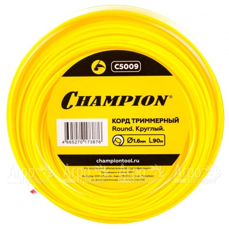 Корд триммерный Champion Round 1.6мм, 90м (круглый)  в Архангельске