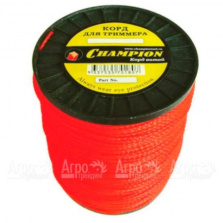 Корд триммерный Champion Twisted Square 2.4мм, 450м (витой квадрат)+нож  в Архангельске