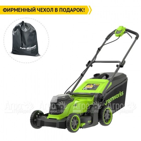Газонокосилка аккумуляторная GreenWorks GD24X2LM411 2х4 Ач  в Архангельске