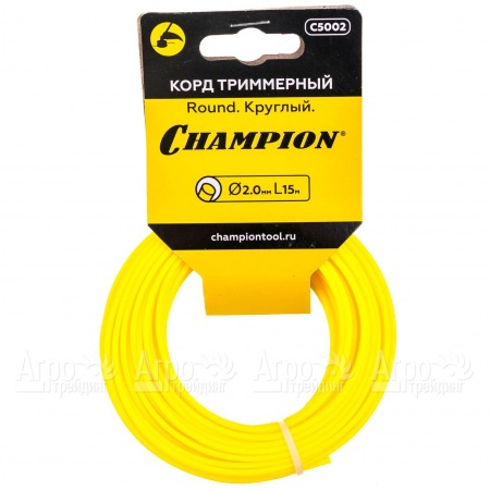 Корд триммерный Champion Round 2.0мм, 15м (круглый) в Архангельске