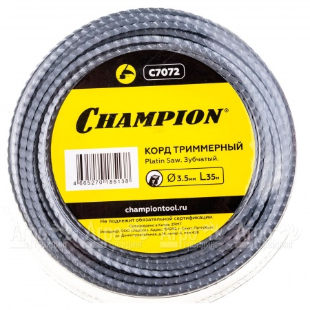 Корд триммерный Champion Platin Saw 3.5мм, 35м (зубчатый)+нож  в Архангельске