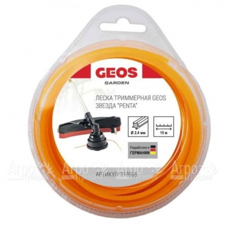 Леска триммерная звезда GEOS by Al-Ko Penta 2.4 мм, 15 м в блистере в Архангельске