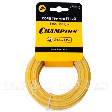 Корд триммерный Champion Star 3.0мм, 15м (звезда) в Архангельске