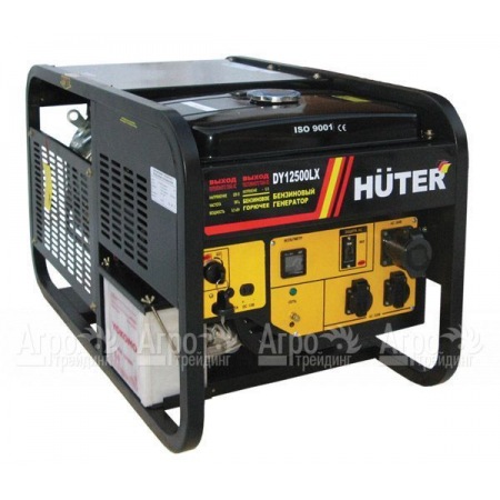 Бензиновый генератор Huter DY12500LX 8.5 кВт c колесами и аккумулятором в Архангельске