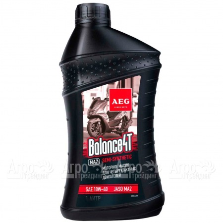 Масло AEG Balance п/с SAE 10W-40 JASO-MA2 1 л для 4-х тактных двигателей  в Архангельске