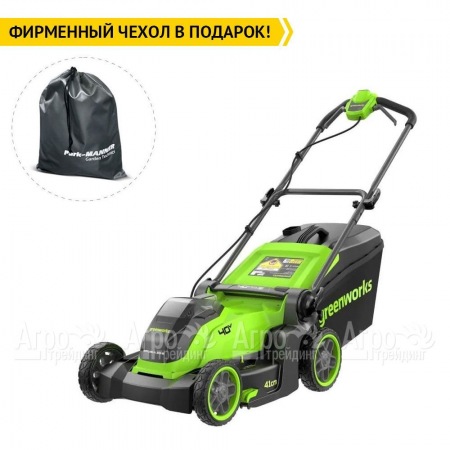 Газонокосилка аккумуляторная GreenWorks GD40LM411 4 Ач в Архангельске