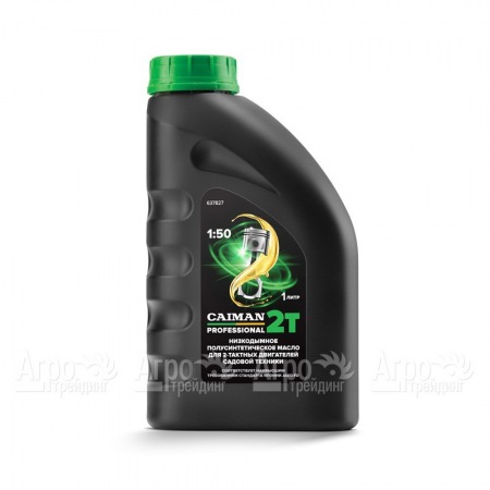 Масло полусинтетическое низкодымное Caiman Professional 2T 1 л для 2-х тактных двигателей в Архангельске