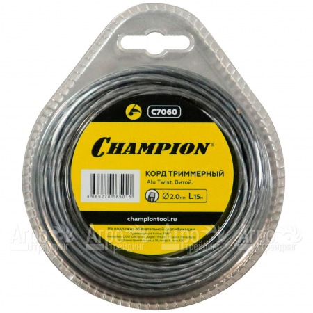 Корд триммерный Champion Alu Twist 2.0мм, 15м (витой) в Архангельске