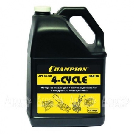 Масло минеральное Champion SAE30 4 л для 4-х тактных двигателей  в Архангельске
