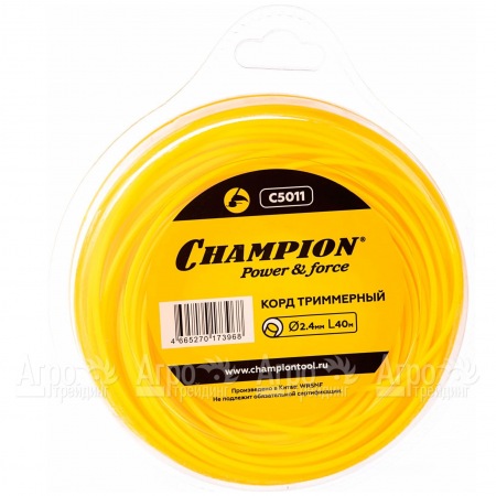 Корд триммерный Champion Round 2.4мм, 40м (круглый)  в Архангельске