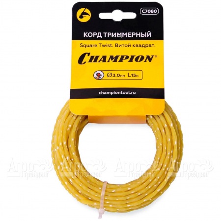 Корд триммерный Champion Square Twist 3.0мм, 15м (витой квадрат) в Архангельске