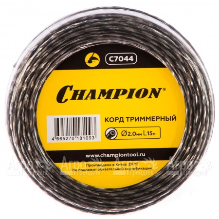 Корд триммерный Champion Tri-twist 2.0мм, 15м (витой треугольник)  в Архангельске