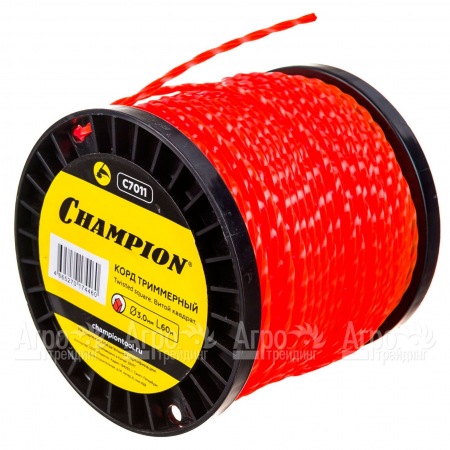 Корд триммерный Champion Twisted Square 3.0мм, 60м (витой квадрат)+нож  в Архангельске