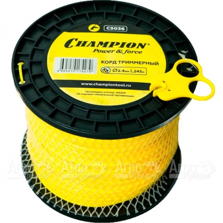 Корд триммерный Champion Star 2.4 мм х245 м (звезда) + нож  в Архангельске