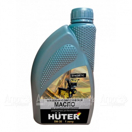 Масло моторное синтетическое Huter 5W-30 1 л для 4-х тактных двигателей в Архангельске