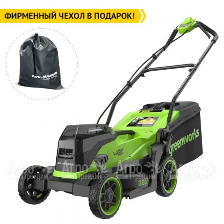 Газонокосилка аккумуляторная GreenWorks GD24X2LM361 2х4 Ач в Архангельске